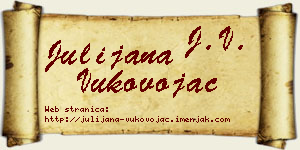 Julijana Vukovojac vizit kartica